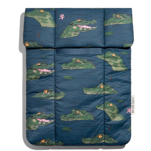 Image of DailyObjects Siesta Sleeve Cover for Laptops /MacBook Air /Pro 13 Inch - 14 Inch | Crafted Using Soft-Touch and Water-Repellent Polyester | Secure Clasp Button Closure | Sleek Design and Durable