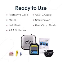 Vista 4 de Apogee Instruments DLI-500 PAR, medidor de luz diaria integral y fotoperíodo - Herramienta de medición de luz de espectro completo de 400-700 nm