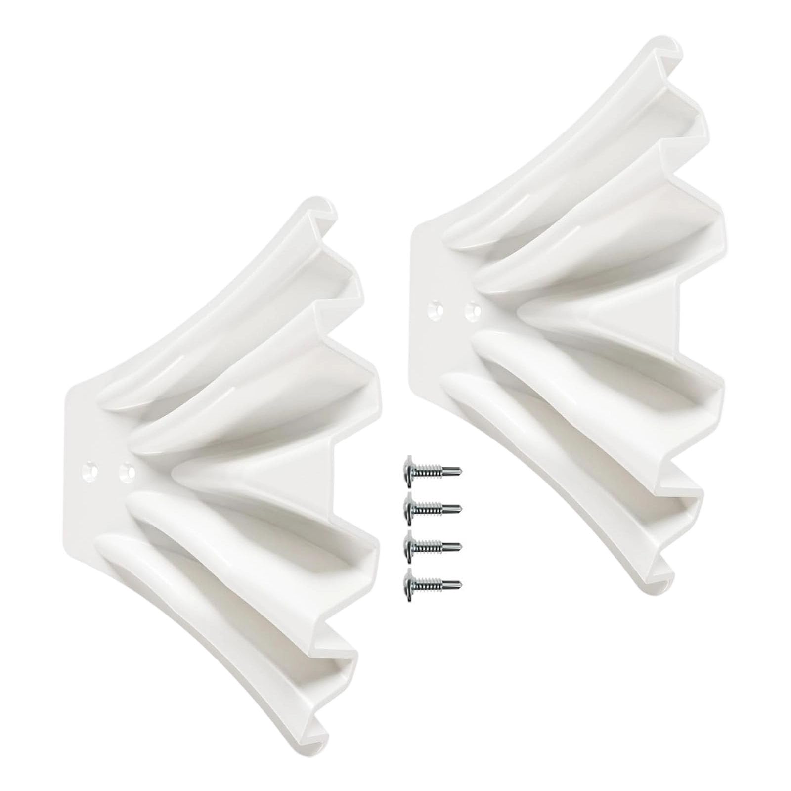Zwaitl White 2Pcs Gutter Downspout Diverter Extensions For Rainwater Dispersal Wear Resist Rain Gutter Disperser Water Diverter Rain Water Drainage Disperser