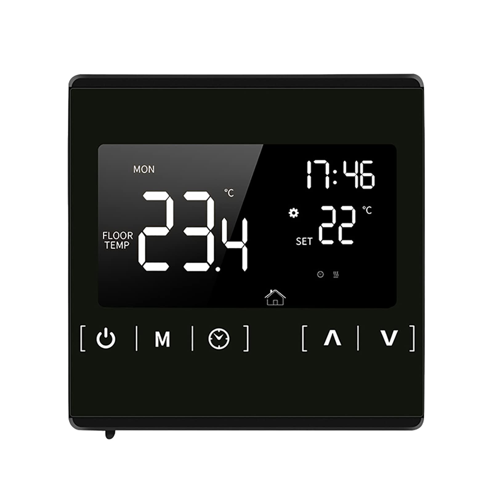 Alisashop Smart LCD Touchscreen Thermostat for Home Programmable Electric Floor Heating System Thermoregulator AC 85- Tempeure Controller