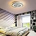 GOOCO Ventilateur de Plafond avec lumière Moderne 3 Lames dissimulées Plafonniers LED avec télécommande pour Salon intérieur Chambre Ventilateur de Bureau Plafonnier