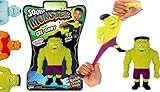 JA-RU Stretchy Monster Toy 3.5' Tall (1 Monsters Assorted) Halloween Action Figures Squish Pull Fidget Toy Stretching 400% his Size Calming Stress Toy for Kid & Boy Toys Party Favor 4303-1s