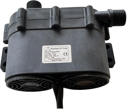 Miniatura 3 de SHYSKY Bomba de agua de la cascada de la elevación alta 24VDC DC55JE-24320S 160W los 105.0 ft 105ft 528GPH sin escobillas dc bomba de agua,