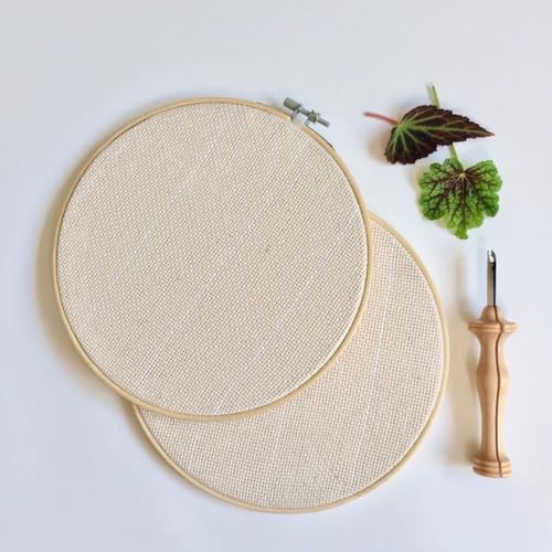Image of Punch Needle Base Fabric, Monks Cloth, Canvas Style Material for Rug Tufting, Embroidery & DIY Craft Use (5 M)