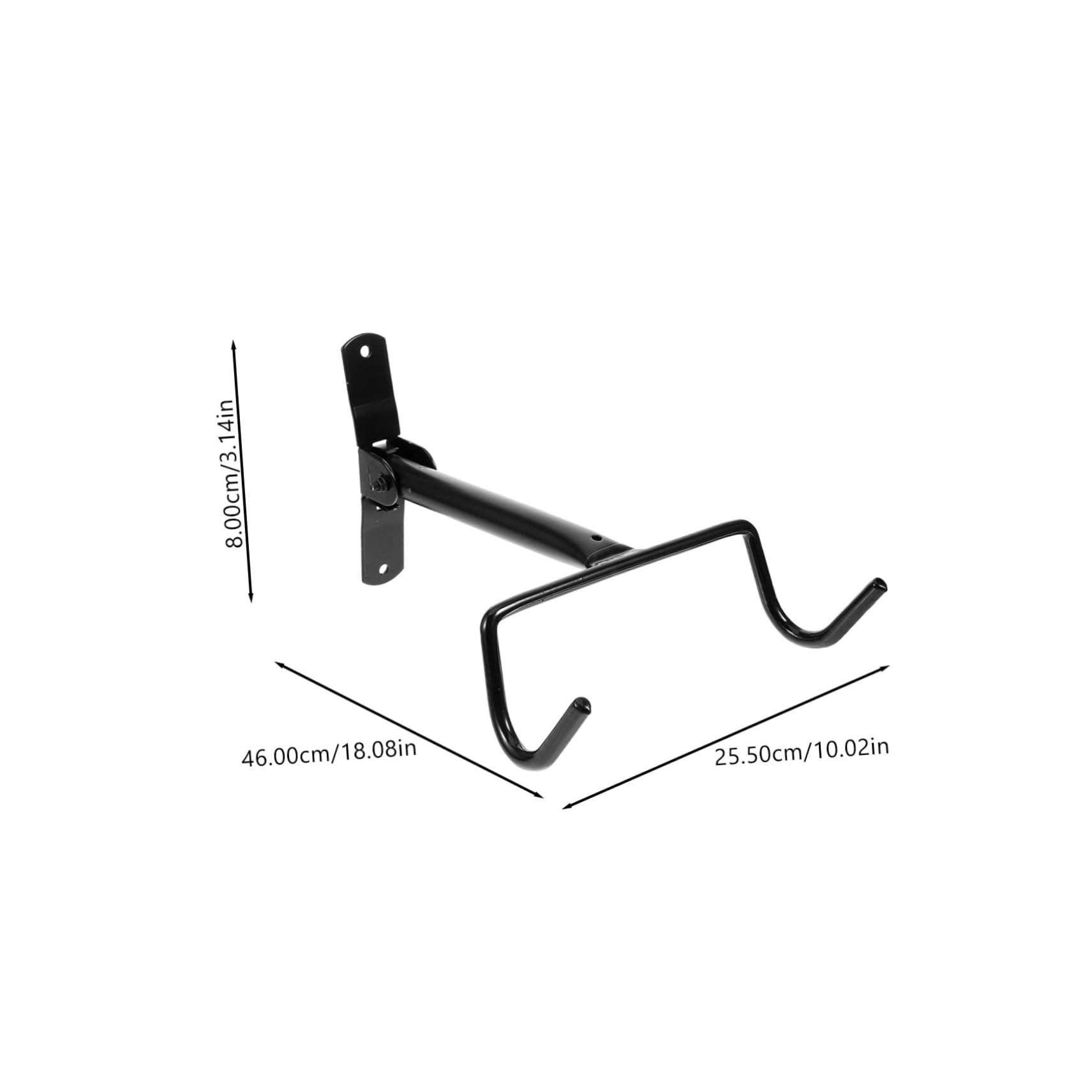 Unomor Wall Mounted Bicycle Storage Rack Heavy Duty Bike Hook for Indoor Outdoor Use Space Saving Design for Bike Shed Construction