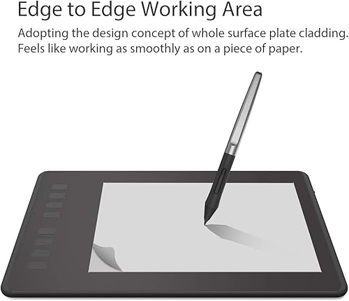 Miniatura 8 de Huion Inspiroy H950P - Tableta de dibujo gráfico con función de inclinación bolígrafo sin batería 8192 sensibilidad a la presión y 8 accesos