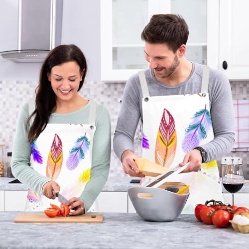 Tablier de serveuse chic bohème multicolore pour le restaurant et bar - 6