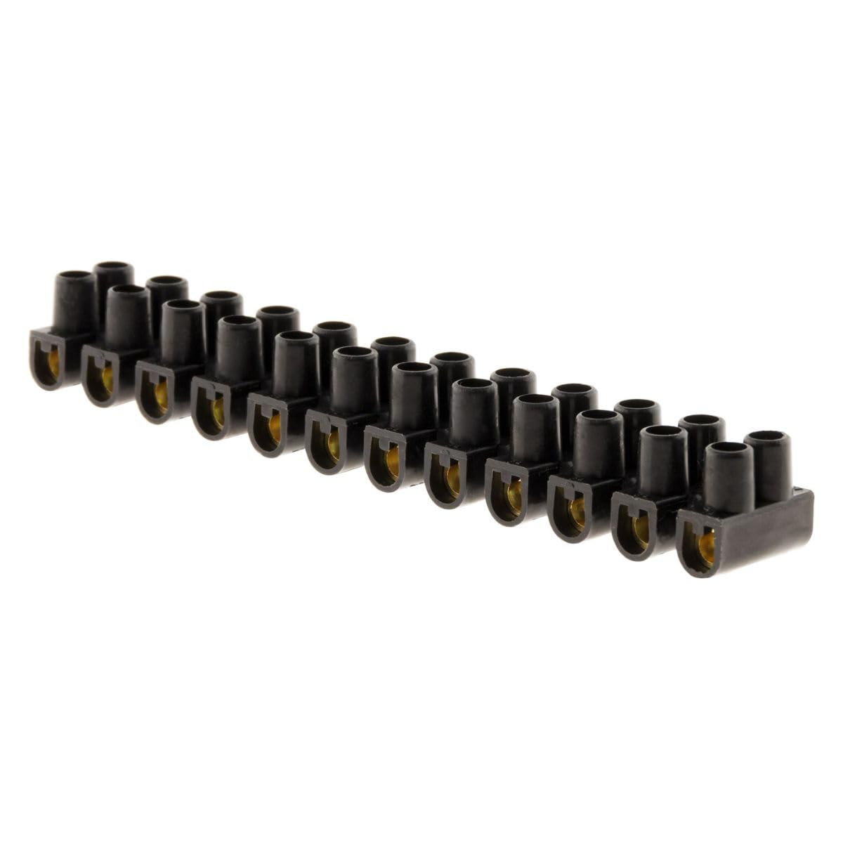 Zenitech - Barras de 12 soportes 6 mm², color negro