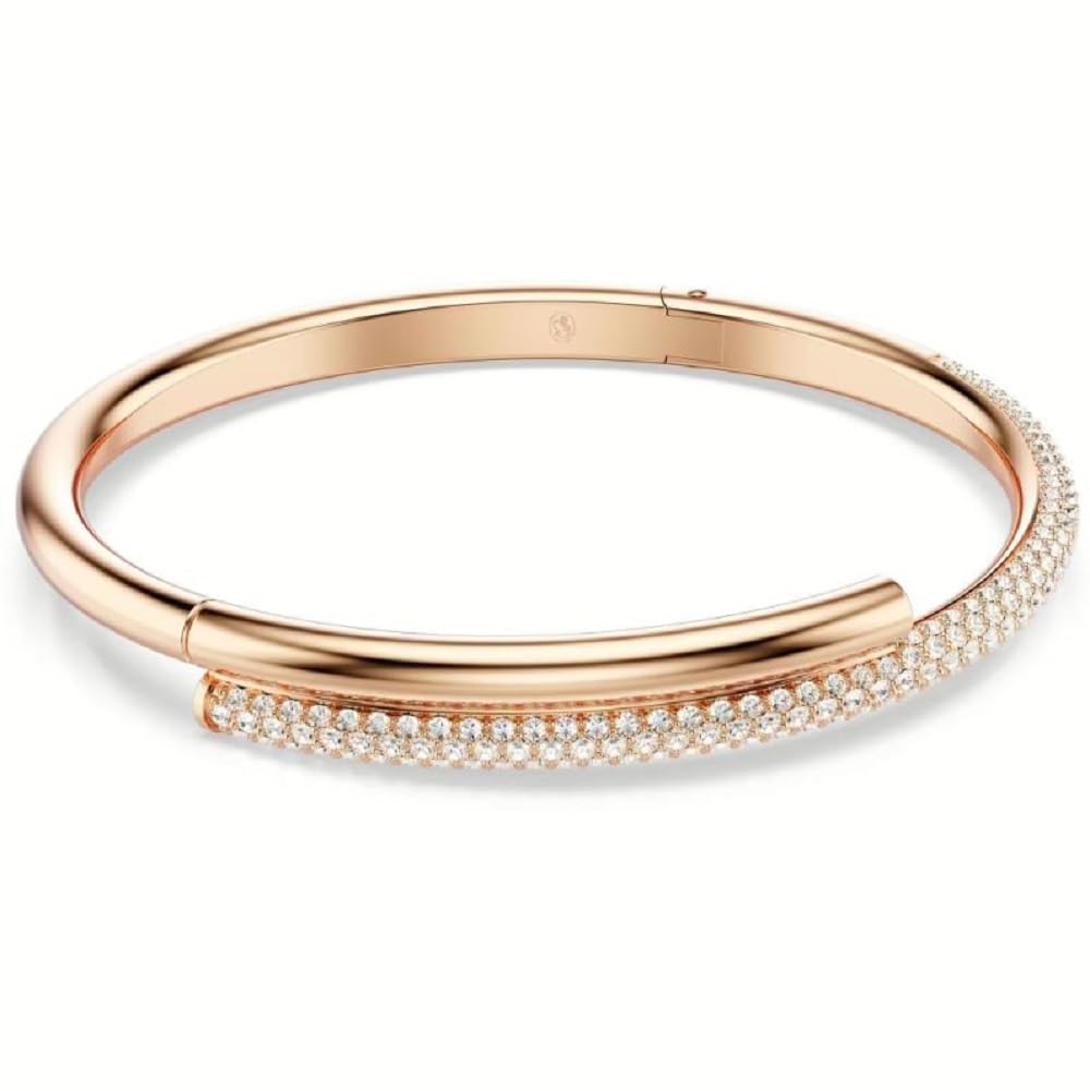 Swarovski Dextera Bracelet magnétique pour femme Or rose 16,1 cm Blanc 16,1 cm Cristal non gemme