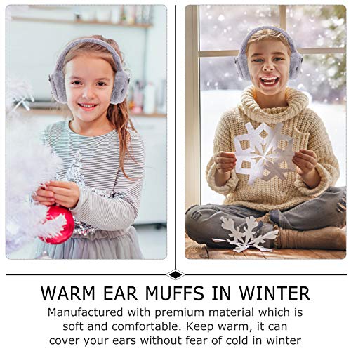 KESYOO Protetores de Orelha de Inverno Infantil Aquecedores de Orelha de Pelúcia Ao Ar Livre Proteto
