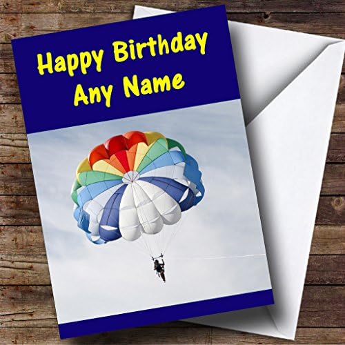 Parachute Carte D Anniversaire Personnalisee Amazon Fr Fournitures De Bureau