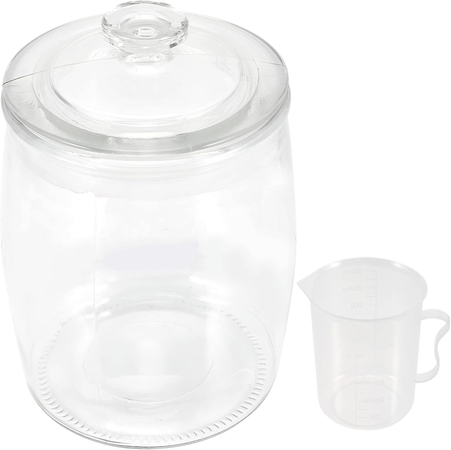 RAKUTE Clear Traditional Chinese Fermenting Jar 2.25Kg Wide