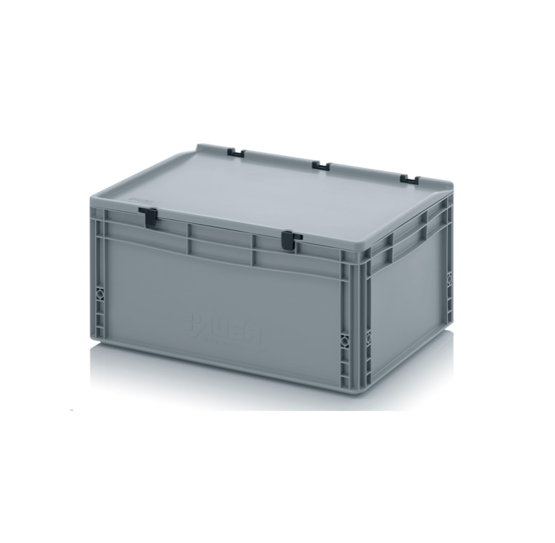 Totebox 54 Litre Euro Stacking Container With Lid Attached (Pack Of 10)