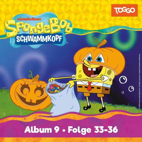 Diseño de la portada del título SpongeBob Schwammkopf, Folge 9. Das Original-H&ouml;rspiel zur TV-Serie