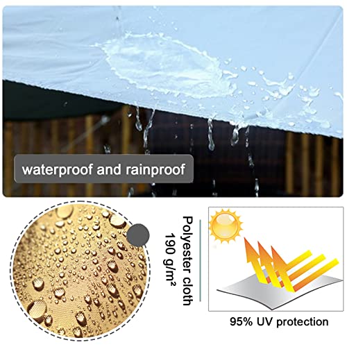 Voile d'ombrage en polyester résistant à l'eau pour bloquer le soleil de cour