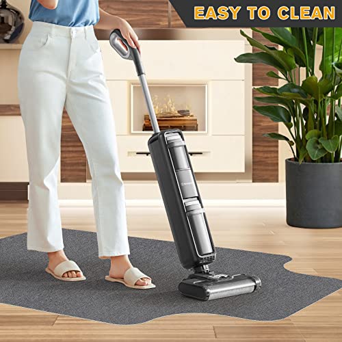 Hardwood/Tile Floor Chair Mat,Rolling Chair Mat,Protects Floors,Suitable for Home,Work,Game,Non-Slip Not Stuck Wheel,Easy to Clean,with Lip,Light Grey(48\"x36\")