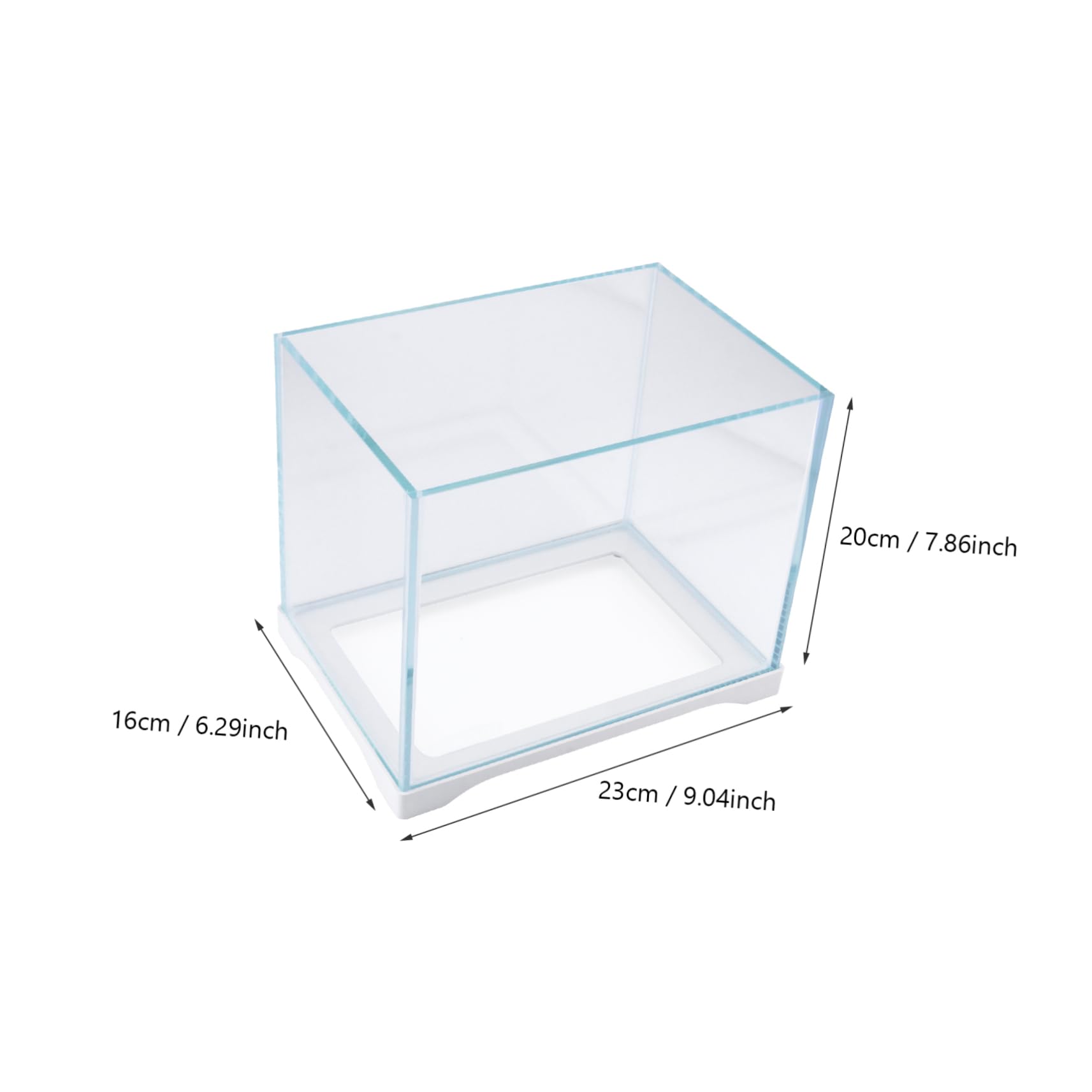 Pecera Ecológica de Vidrio en Cubo para Gecko y Reptiles | Transparente, para Decoración del Hogar, Observación Cómoda de Mascotas