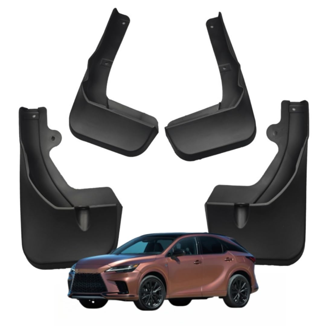 UDRFKDS Mud Flaps Splash Guards For Lexus RX 2023 Accessories Mudflap Fender Flares Front and Rear Mud Guard Set 4PCS