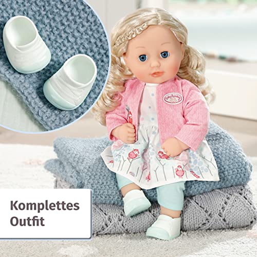 Baby Annabell Little Sophia 36cm, weiche Puppe mit Langen blonden Haaren, blauen Schlafaugen, inkl. Puppenkleidung, 706480 Zapf Creation – Bild 7