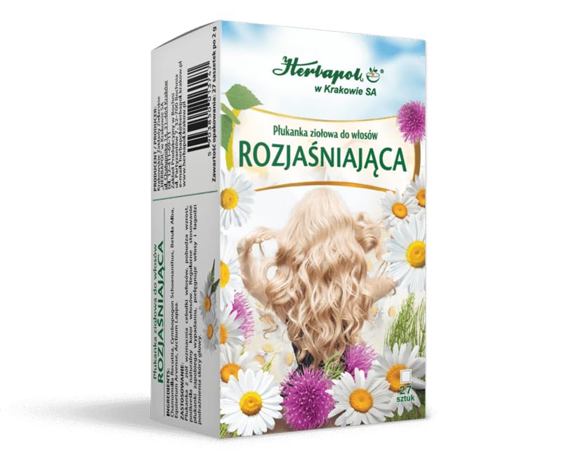 Rinçage à base de plantes pour cheveux éclaircissant 27 sachets x 2 grammes