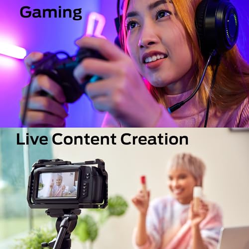 Monster Capture Card, 4K 60FPS Game Play, 1080p 60FPS Capture & Streaming, HDMI Input, HDMI/USB 3.0 Output, Microphone & Headphone Input/Output Ports, Record & Stream Videos for PC, Switch, Xbox, PS5 - Thumbnail 6