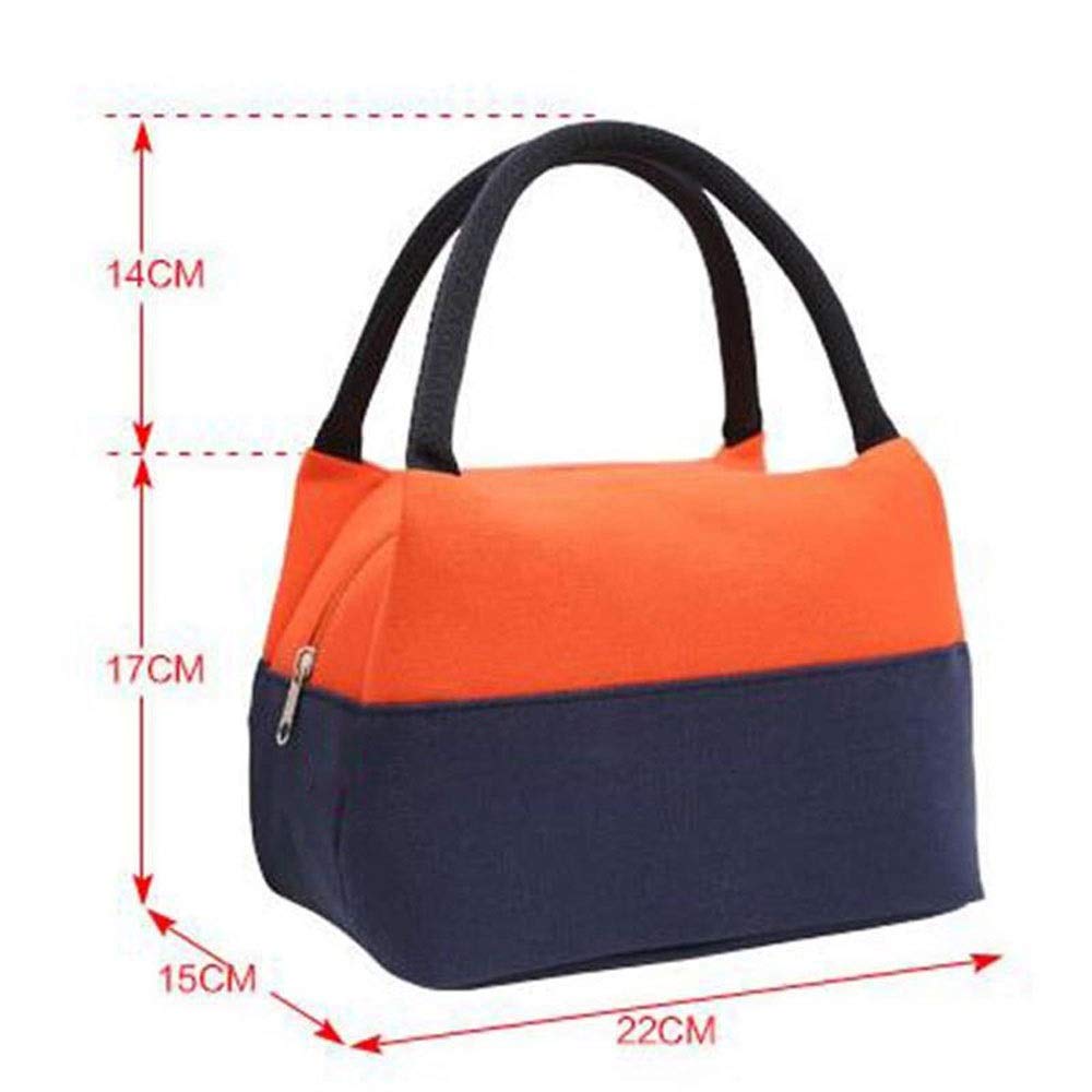Bolsas de Almuerzo Bolsa de Almuerzo Lona Picnic Viaje Oficina Escuela A Prueba de Fugas con asa Aislamiento térmico portátil Bolsa de Almuerzo de Gran Capacidad