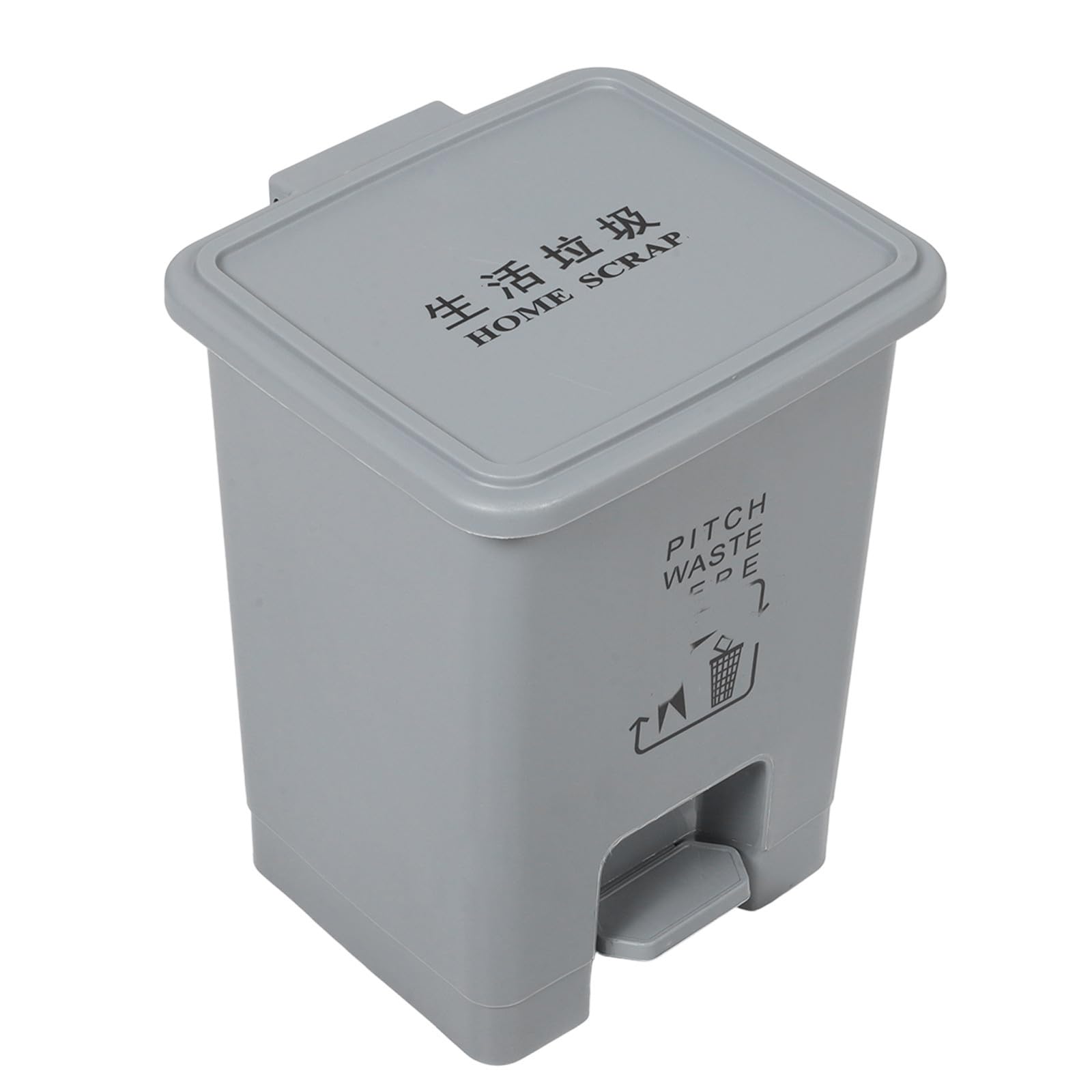 Cubo de Basura Escalonado de Plástico Pp 15l, Gran Capacidad