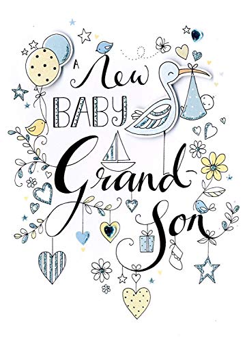New Baby Grandson Greeting Card Second Nature Just To Say Cards Cover