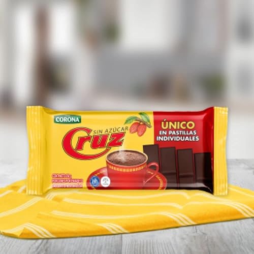Miniatura 4 de Chocolate Cruz (Pck of 3) Barra de chocolate colombiano amargo hecha de granos de cacao Preparar bebidas calientes sin azúcar 8.8 Oz Comida