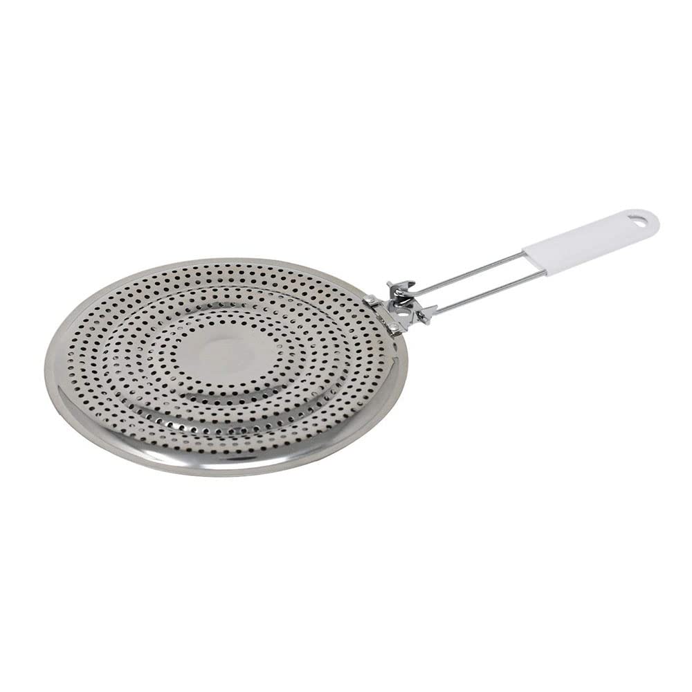 Nuodunco Silver Stainless Steel Heat Spreader Plate, Double Thickening Heat Diffuser For Glass Cooktop, Electric And Gas Stovetop, (8.25 X 15.75Inches)