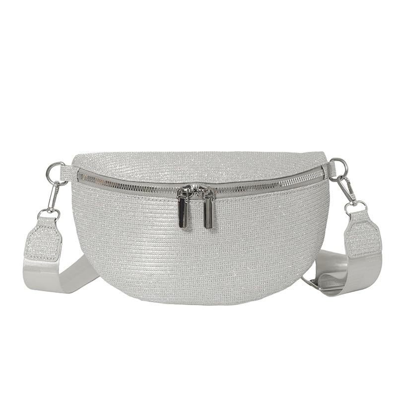 Image of Leather Chest Bag for Women, Crossbody Belt Bag Fanny Pack Purse Fashionable Waist Bags Handbag for Everyday Use Trip Walking Hiking