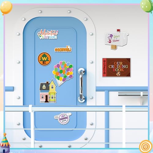 Set de 8 iman magnético para puerta estilo caricatura miniatura 4