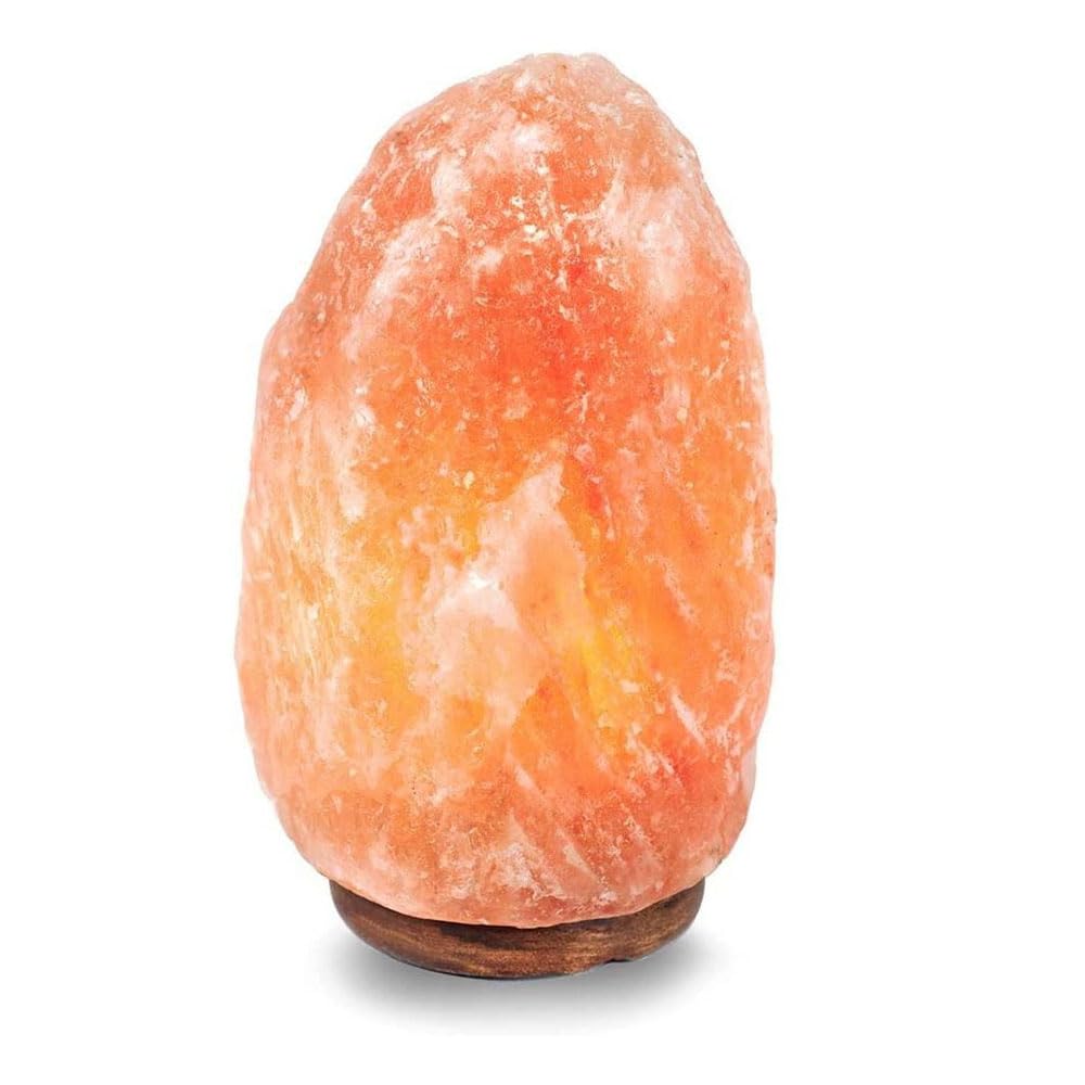 PLUS HOME Lámpara de Sal 1.5-2kg del Himalaya Natural + 1 Bombilla de Led de Enchufe Europeo