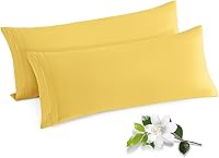 Vista 32 de Horbaunal Paquete de 2 fundas de almohada de microfibra de tamaño estándar, color azul, con cierre de sobre, 1800 hilos, suaves y resistentes al