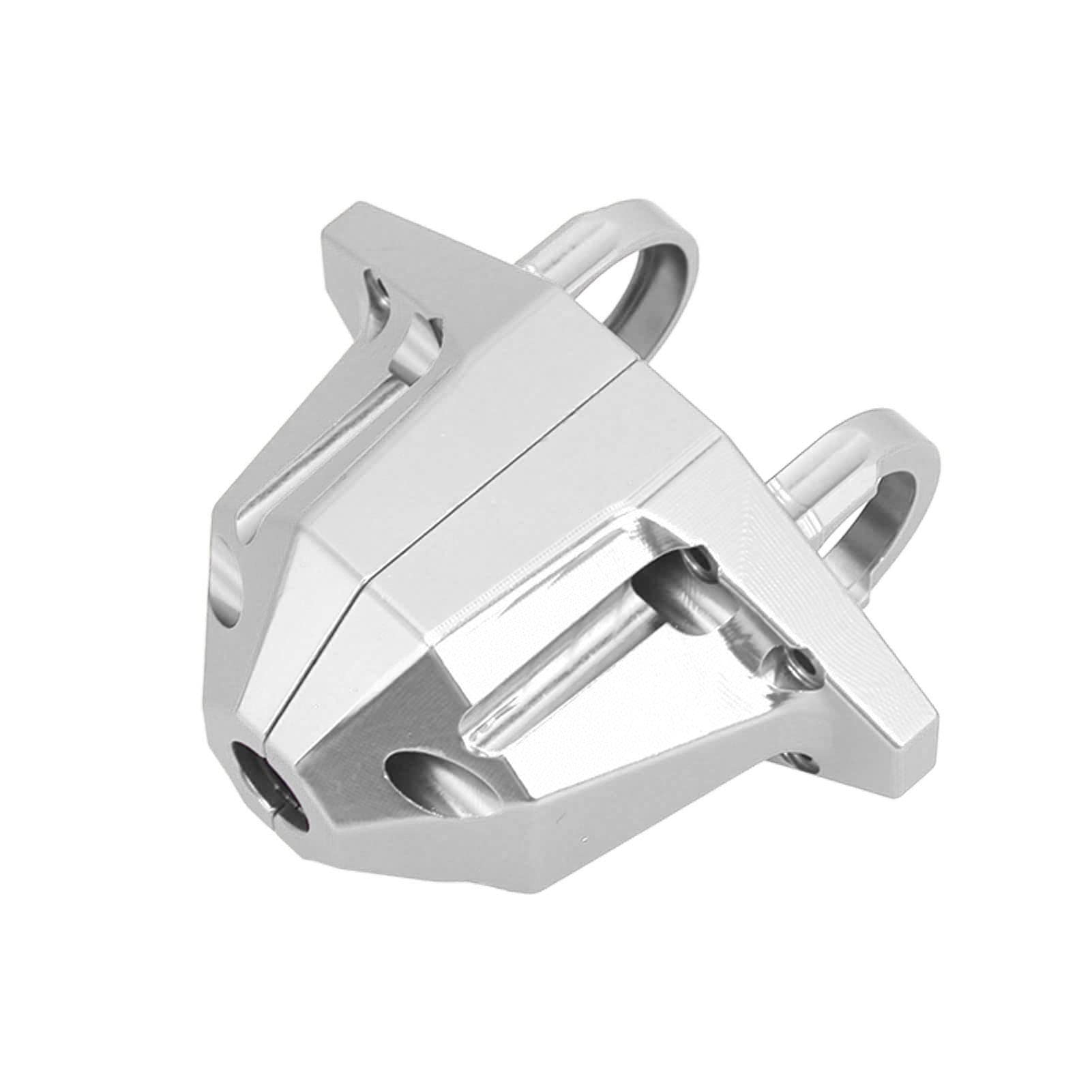 RC tylna oś obudowa skrzyni biegów stop aluminium mocna łatwa instalacja obudowa skrzyni biegów osi RC dla TRAXXAS 1/7 UDR (Silver)