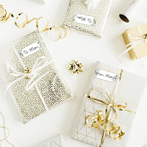 25 Sheets 675 Pcs Wedding Floral Greenery Address Labels Printable Elegant Eucalyptus Themed Address Labels Self Adhesive Leaf Address Stickers For Laser Inkjet Printer Envelope Seal Mailing #TOP5