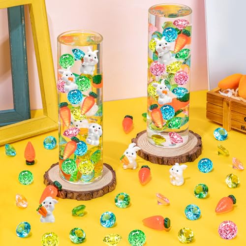 Relleno de jarrón de Pascua con perlas flotantes hidrofóbicas y acabados brillantes 6