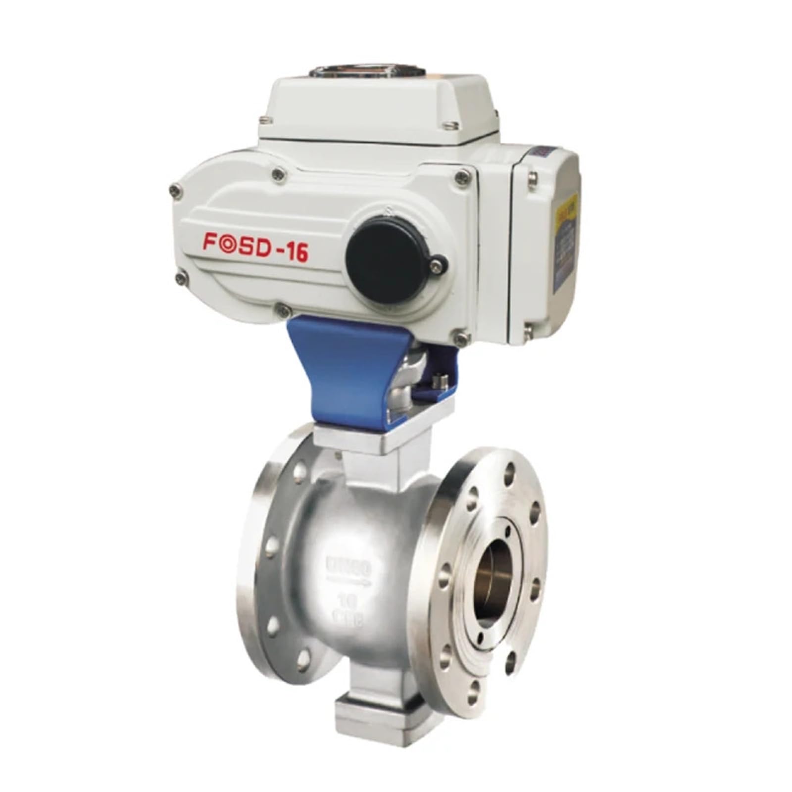 HYUJNAFZR 4" DN100 V Port Electrical Flow Control Motorized Actuator Flange Ball Valve