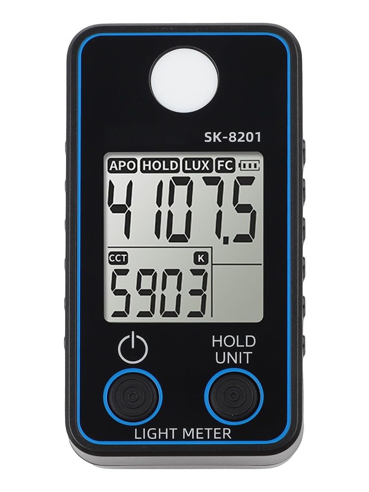 High Lux Meter 05-300000 LUX - Medidor digital de luz con respuesta rápida para interiores y exteriores para evaluación de iluminación