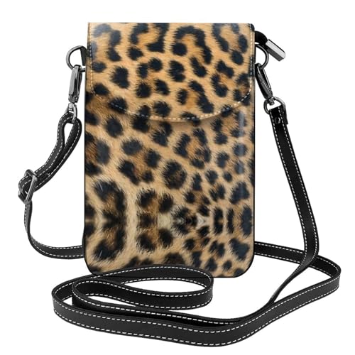 Sac bandoulière imprimé léopard en tissu doux hypoallergénique voyage