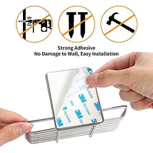 Tiilan Self Adhesive Bar Soap Dish For Shower, Bathroom Soap Holder Wall Mount – Stainless Steel thumb #4