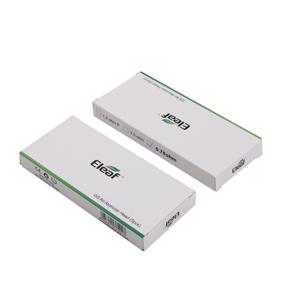 Eleaf Rsistance GS Air 0.75 ohm - Pure coton - 8  25 Watts - Boite de 5  rsistances de remplacement pour E Cigarette avec clearomiseur Eleaf GS Air  : Amazon.fr: High-Tech