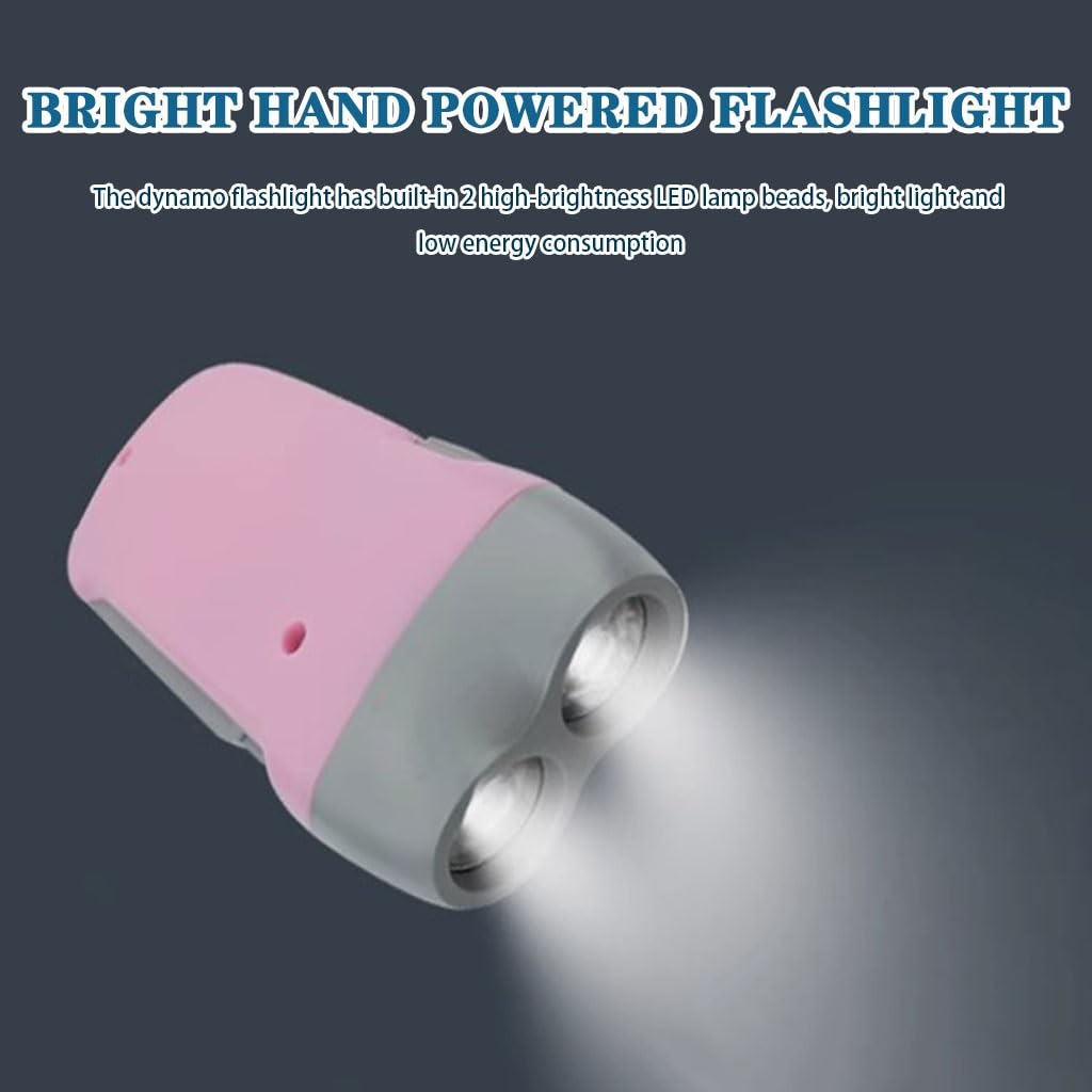 Torcia Senza Batteria 15 Confezioni Di Torce A Manovella, 2 Torce A Dinamo LED, Nessuna Batteria Richiesta, Per Interruzione Di Corrente
