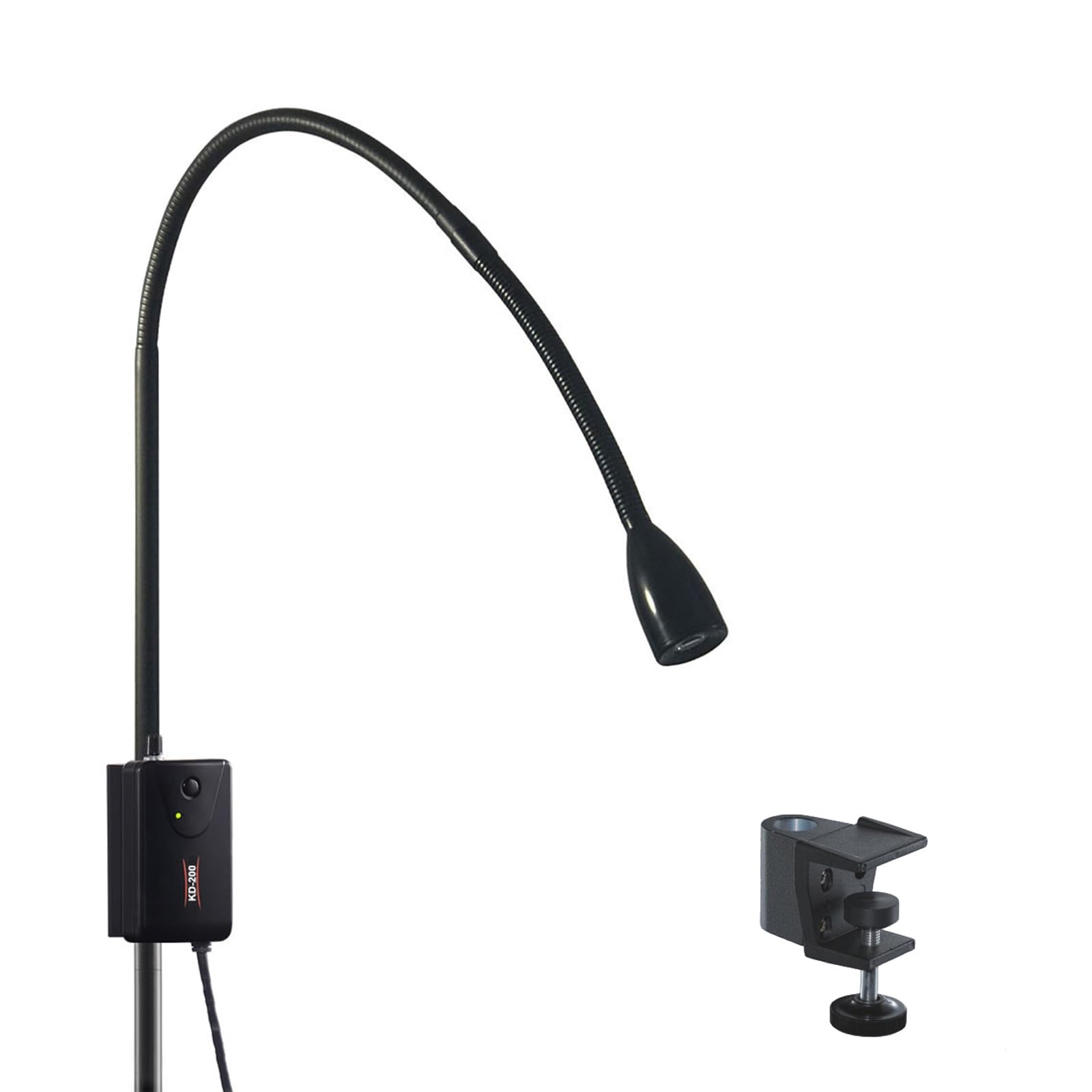 Lampa Chirurgiczna LED do Badań Lekarskich Bezcieniowa Lampa Egzaminacyjna Lampa Chirurgiczna Elastyczna Lampa na Gęsiej Szyi Pilna Lampa Medyczna do Badań Kosmetycznych(Size:Tabletop clip)