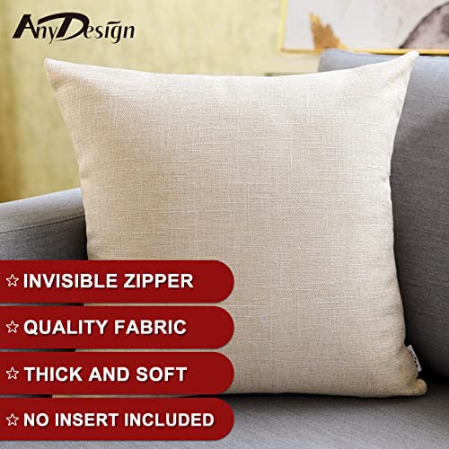 Anydesign 4Th Of July Pillow Covers 18 X 18 Inch American Flag Heart Star Greenery Throw Pillow Covers Patriotic Red Blue America Freedom Decorative Cushion Cover For Independence Day Home Sofa, 4Pcs #TOP2