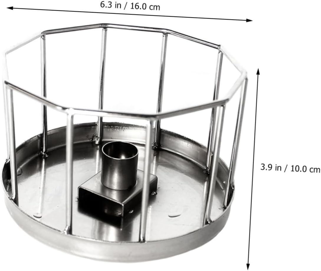 SUPVOX Easy Feeding Drinking Reptile Automatic Water Feeder Stainless Steel Pet Dish for Tortoise Lizard