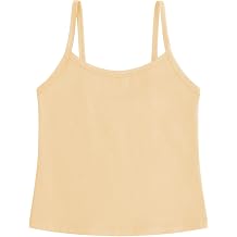 QBK Girls Tank Tops Toddler Camisole Cotton Cami Spaghetti Strap Undershirts for Girls 2T-12Years
