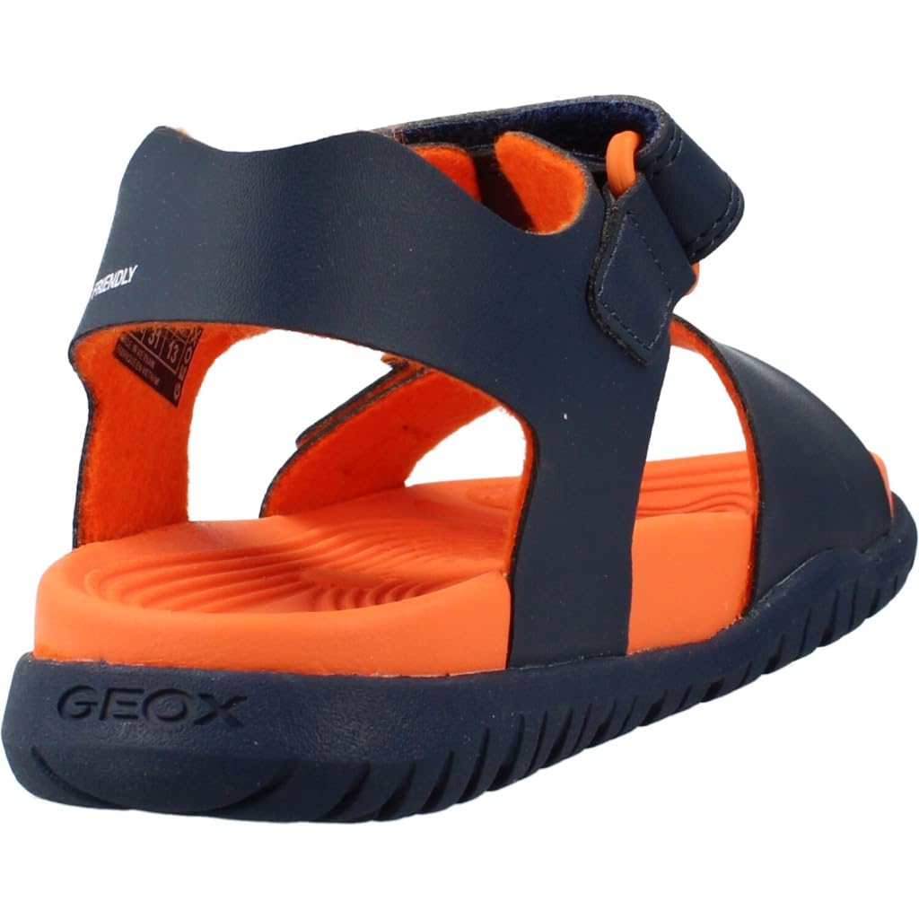 Geox J Sandal Fusbetto Bo, Sandalia, Azul Marino, 36 EU