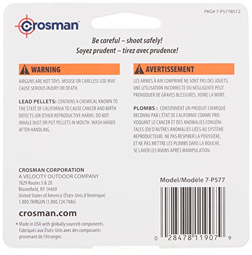 crosman 7-p577 pointed 177-caliber pellets lead500-count