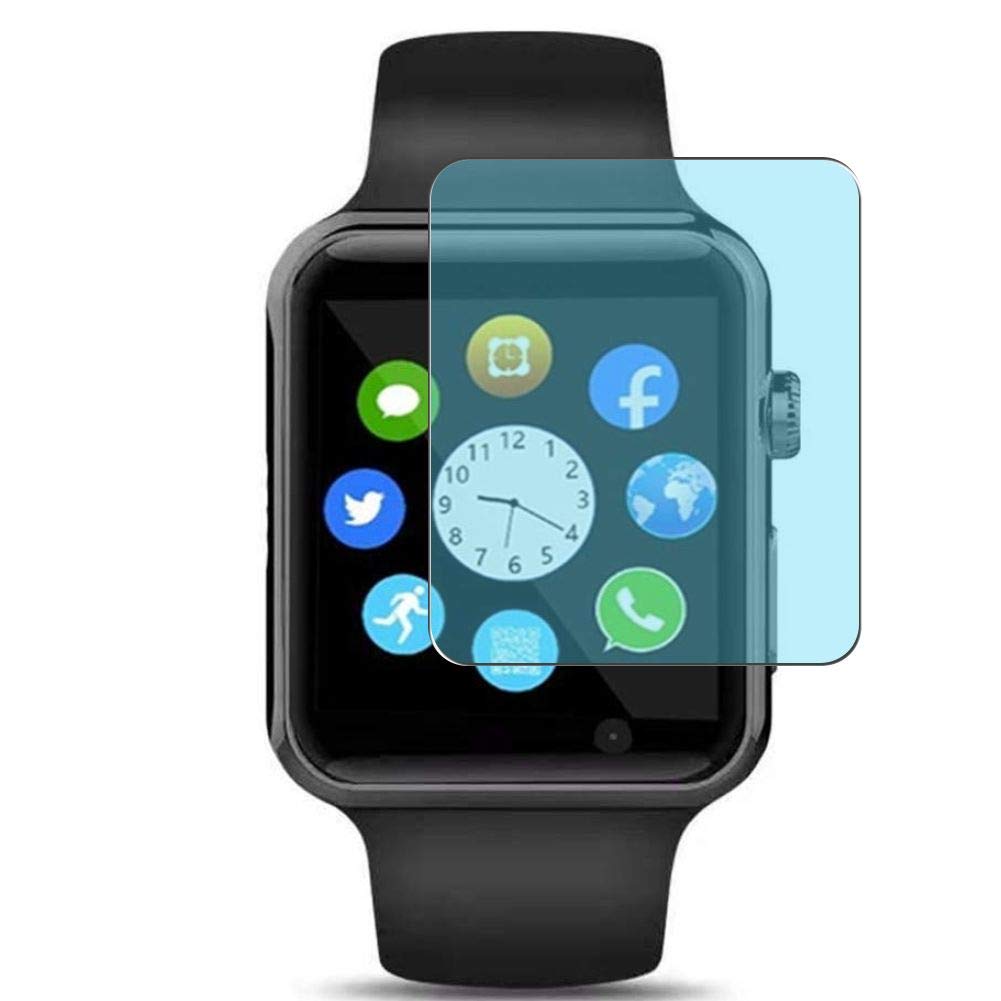 VaxsonPack of 3 Anti Blue Light Screen Protectors Compatible with 321OU Aeifond 1.3 Inch Smartwatch, Screen Protector Bubble-Free TPU Film [Not Tempered Glass] Anti Blue Light